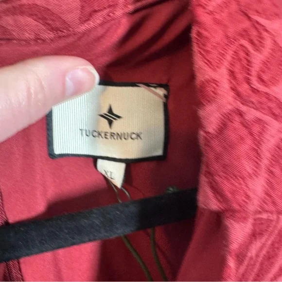 TUCKERNUCK Cranberry Jacquard Adelaide Midi Dress size xl wedding work office - Picture 3 of 8